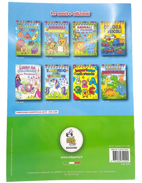 album da colorare a4 animali        a024: tuttocasashop.it: altro - bazar