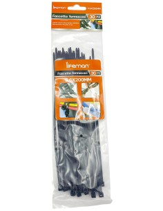 fascette autobloc.3.6x200mm 30pz nere526: tuttocasashop.it: altro - bazar