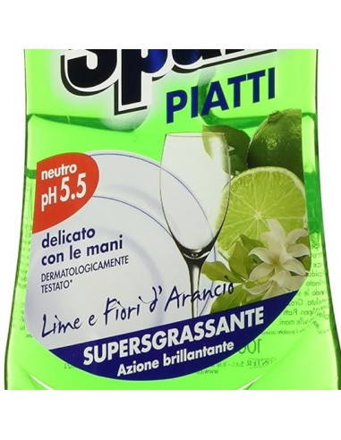 spic&span detersivo per piatti 1l - lime e fiori d'arancio: tuttocasashop.it: pulizia e cura della casa