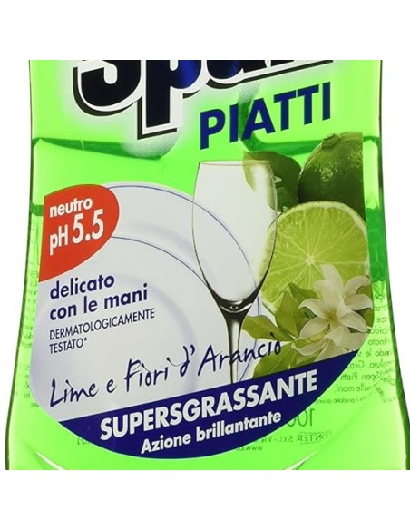 spic&span detersivo per piatti 1l - lime e fiori d'arancio: tuttocasashop.it: pulizia e cura della casa