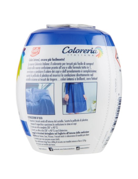 coloreria italiana colorante per tessuti - blu mare: tuttocasashop.it: prodotti per bucato e tessuti