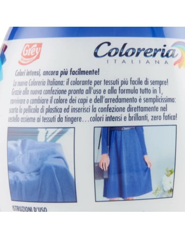 coloreria italiana colorante per tessuti - blu mare: tuttocasashop.it: prodotti per bucato e tessuti