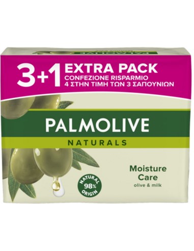 palmolive saponetta - 90 grammi - 4 pezzi - original - verde - oliva: tuttocasashop.it: igiene e cura della persona