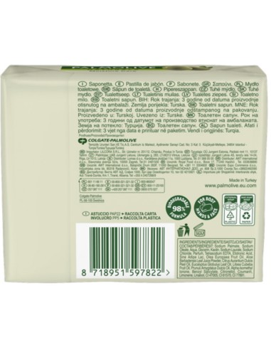 palmolive saponetta - 90 grammi - 4 pezzi - original - verde - oliva: tuttocasashop.it: igiene e cura della persona