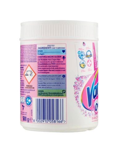 vanish oxi action additivo per bucato - 500 grammi - crystal white - bianco: tuttocasashop.it: prodotti per bucato e tessuti