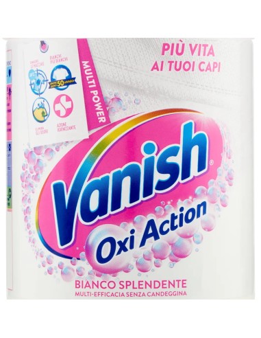 vanish oxi action additivo per bucato - 500 grammi - crystal white - bianco: tuttocasashop.it: prodotti per bucato e tessuti