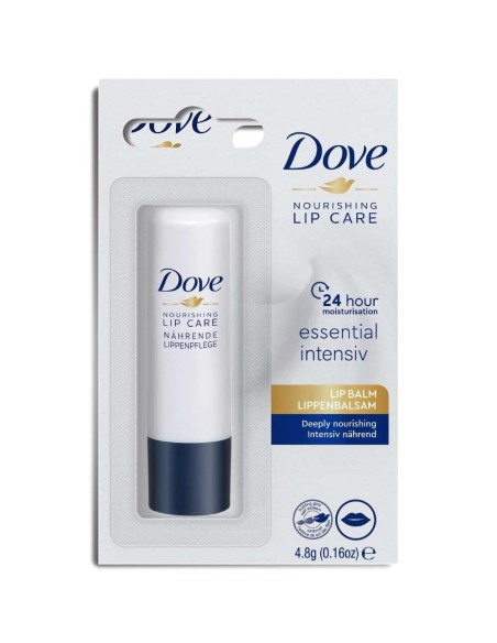 dove balsamo labbra stick 4.8g - nourishing lip care - essential intensiv: tuttocasashop.it: igiene e cura della persona