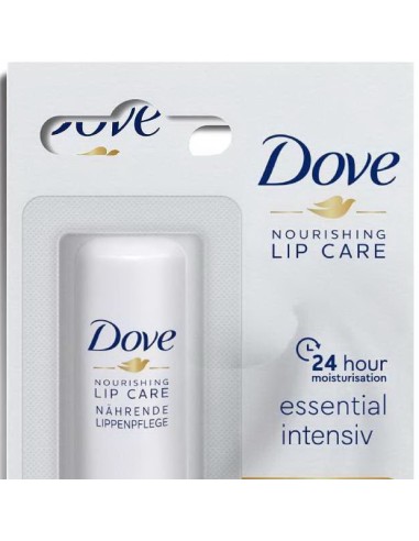 dove balsamo labbra stick 4.8g - nourishing lip care - essential intensiv: tuttocasashop.it: igiene e cura della persona