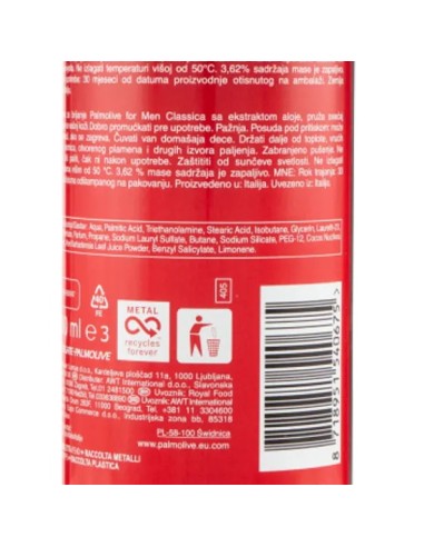 palmolive schiuma da barba 300ml - classica idratante con aloe vera: tuttocasashop.it: igiene e cura della persona