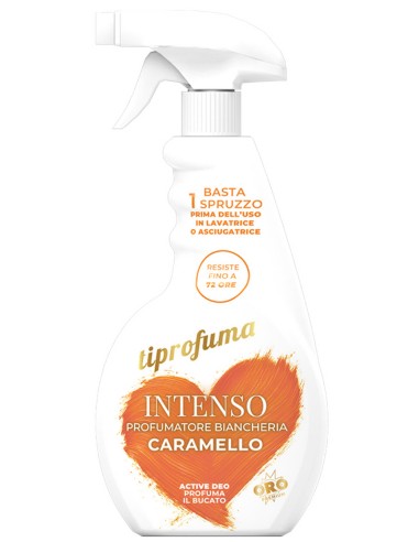 Oro Tiprofuma Profumatore Spray per Biancheria Caramello 650 ml