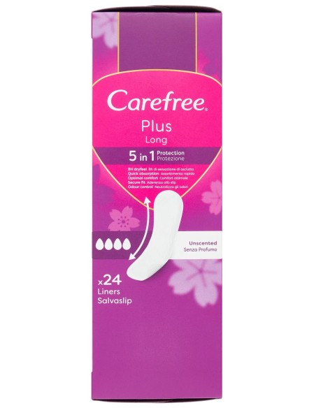 Carefree Plus Long Proteggislip 24 Pezzi 5 in 1
