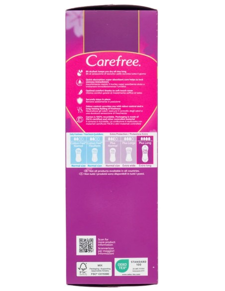 Carefree Plus Long Proteggislip 24 Pezzi 5 in 1