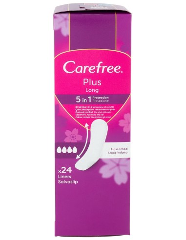 Carefree Plus Long Proteggislip 24 Pezzi 5 in 1