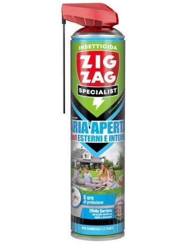 zig zag specialist aria aperta - 600ml - 2in1 esterni e interni - 8 ore: tuttocasashop.it: pulizia e cura della casa
