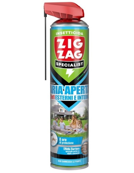zig zag specialist aria aperta - 600ml - 2in1 esterni e interni - 8 ore: tuttocasashop.it: pulizia e cura della casa