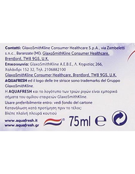 Aquafresh Dentifricio Multi Action 75 ml
