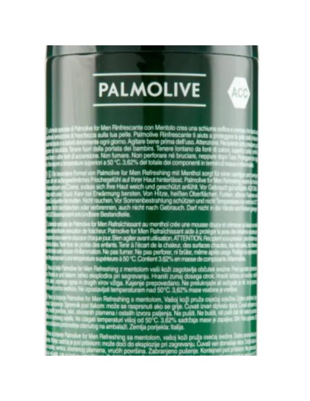 palmolive schiuma da barba 300ml - rinfrescante al mentolo: tuttocasashop.it: igiene e cura della persona