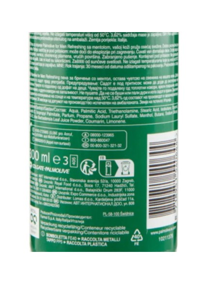 palmolive schiuma da barba 300ml - rinfrescante al mentolo: tuttocasashop.it: igiene e cura della persona