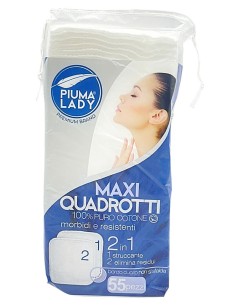 piuma lady 50 maxi quadrotti struccanti e tonificanti per uso cosmetico: tuttocasashop.it: igiene e cura della persona