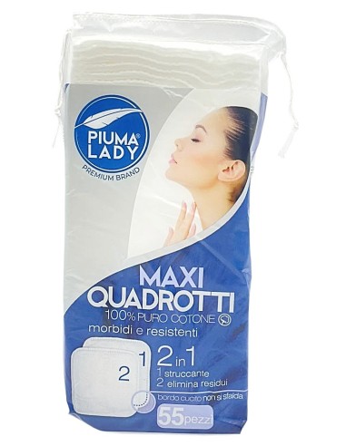 piuma lady 50 maxi quadrotti struccanti e tonificanti per uso cosmetico: tuttocasashop.it: igiene e cura della persona