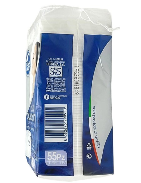 piuma lady 50 maxi quadrotti struccanti e tonificanti per uso cosmetico: tuttocasashop.it: igiene e cura della persona