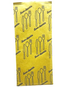 1000 buste portaposate in carta con tovaglioli - cartapaglia buon appetito: tuttocasashop.it: carta & monouso