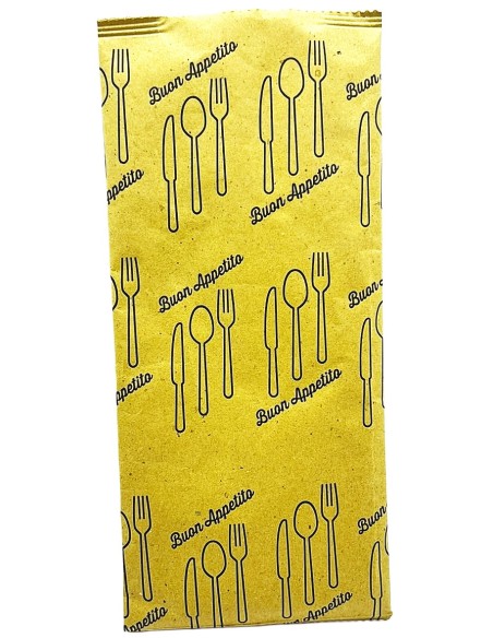1000 buste portaposate in carta con tovaglioli - cartapaglia buon appetito: tuttocasashop.it: carta & monouso