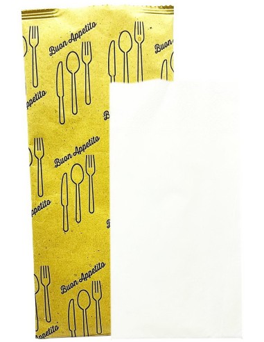 1000 buste portaposate in carta con tovaglioli - cartapaglia buon appetito: tuttocasashop.it: carta & monouso