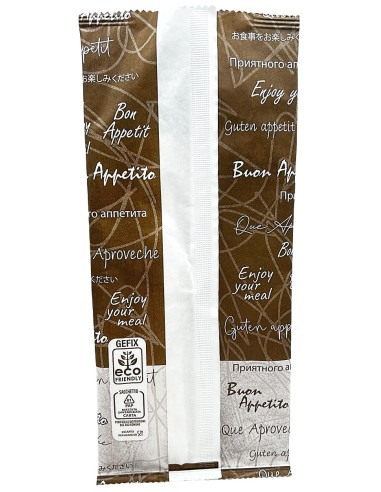 1000 buste portaposate in carta con tovaglioli - buon appetito - marrone: tuttocasashop.it: carta & monouso