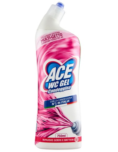 Ace WC Gel Candeggina 750ml Multi-Getto - Sbianca e Igienizza