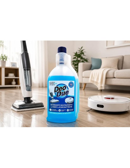 Deo Due Detergente Multisuperfici Per Robot E Scope Elettriche 900ml Azzurro