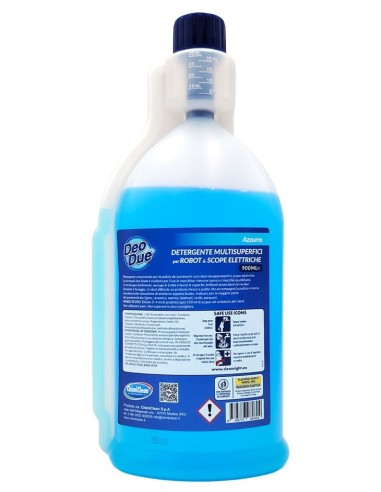 Deo Due Detergente Multisuperfici Per Robot E Scope Elettriche 900ml Azzurro