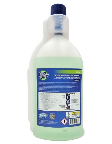 Deo Due Detergente Multisuperfici Per Robot E Scope Elettriche 900ml - Verde