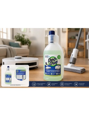 Deo Due Detergente Multisuperfici Per Robot E Scope Elettriche 900ml - Verde
