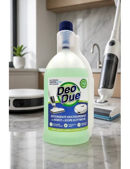 Deo Due Detergente Multisuperfici Per Robot E Scope Elettriche 900ml - Verde