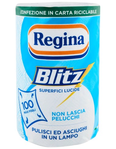 Regina Blitz Carta Casa 100 Maxi Fogli 3 Veli - 1 Rotolo