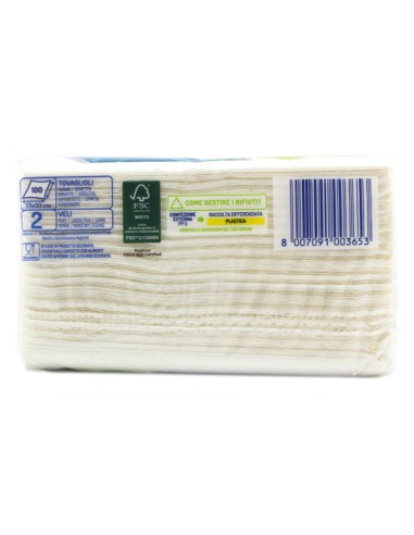 Fantasy Fantastico Tovaglioli 2 Veli 33x33 - 100 Pezzi