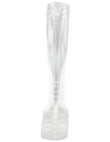 Reusetable Crystal - 6 Flutes In Plastica Riutilizzabili - 140cc - Trasparenti