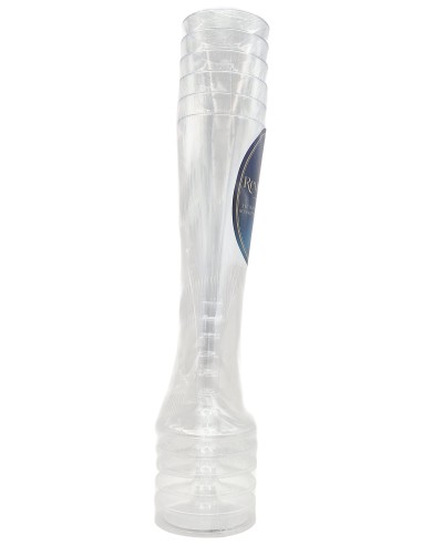 Reusetable Crystal - 6 Flutes In Plastica Riutilizzabili - 140cc - Trasparenti