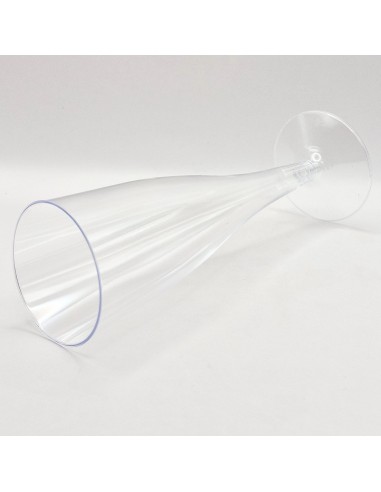 Reusetable Crystal - 6 Flutes In Plastica Riutilizzabili - 140cc - Trasparenti