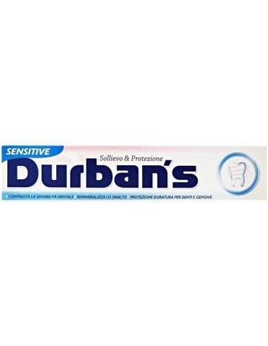 durbans dentifricio 75ml - sensitive - sollievo e protezione denti sensibili: tuttocasashop.it: igiene e cura della persona