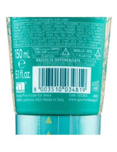 geomar scrub viso cremoso 150ml - 2in1 esfolia e deterge - 95% naturale: tuttocasashop.it: igiene e cura della persona