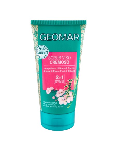 geomar scrub viso cremoso 150ml - 2in1 esfolia e deterge - 95% naturale: tuttocasashop.it: igiene e cura della persona