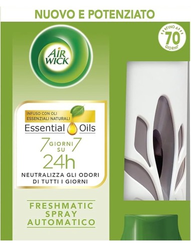 air wick fresh matic diffusore + ricarica - fresia bianca e gelsomino: tuttocasashop.it: pulizia e cura della casa