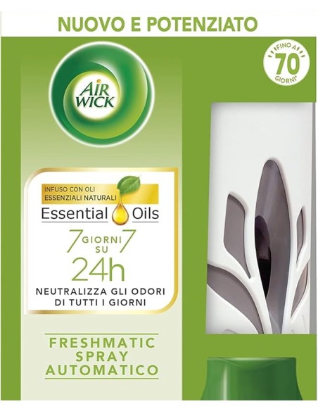 air wick fresh matic diffusore + ricarica - fresia bianca e gelsomino: tuttocasashop.it: pulizia e cura della casa