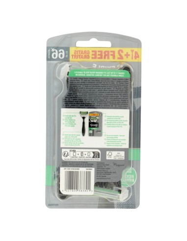 wilkinson xtreme3 rasoi radi & getta trilama - 6 pezzi - black edition: tuttocasashop.it: igiene e cura della persona