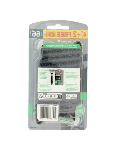 wilkinson xtreme3 rasoi radi & getta trilama - 6 pezzi - black edition: tuttocasashop.it: igiene e cura della persona