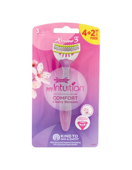 wilkinson xtreme3 radi & getta trilama - 6 pezzi - intuition cherry blossom: tuttocasashop.it: igiene e cura della persona