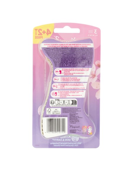 wilkinson xtreme3 radi & getta trilama - 6 pezzi - intuition cherry blossom: tuttocasashop.it: igiene e cura della persona