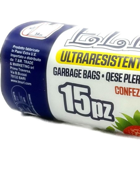 elios netti' 15 sacchi ultraresistenti 28l 52x70cm profumati - fragola: tuttocasashop.it: pulizia e cura della casa